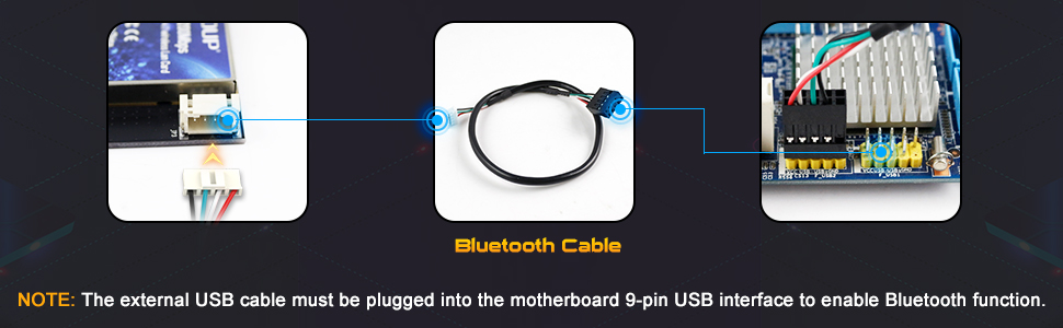 9-pin bluetooth cable