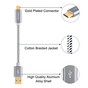 USB Type C Cable short usb type c cable braided