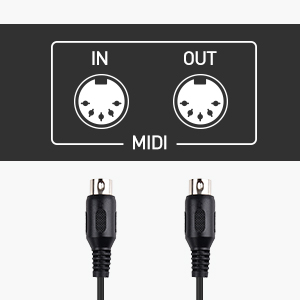 Cable Matters 2-Pack 5 Pin DIN MIDI Cable / 5 Pin MIDI Cable