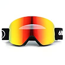 6fiftyfive ski goggles full REVO anti fog interchangeable lens