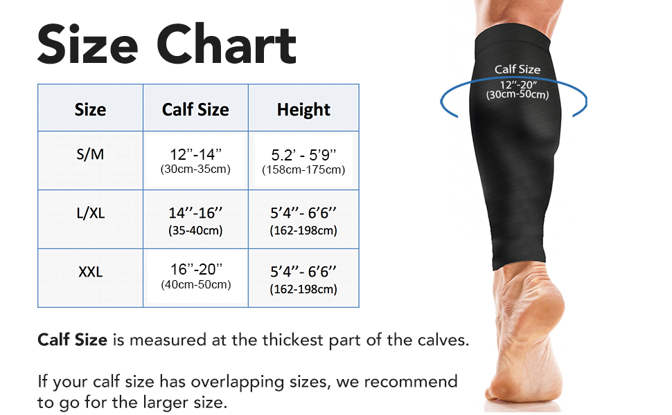 Calf Compression Sleeves for Shin Splints Running Support