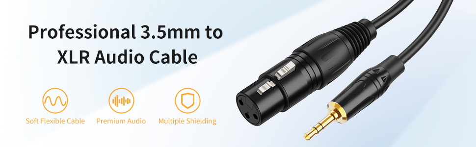 3.5mm to xlr cable