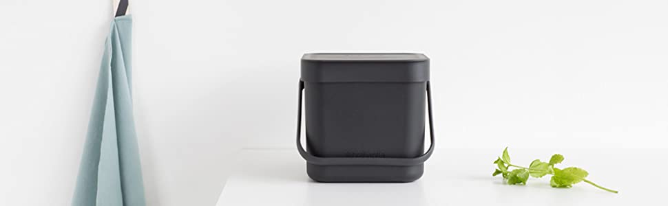 Brabantia, food waste, food caddy, food bin, trash