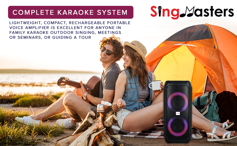 karaoke party speaker singmasters bluetooth portable 