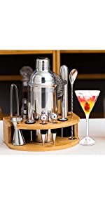  InMalla Cocktail Shaker Bottle Bartender Kit