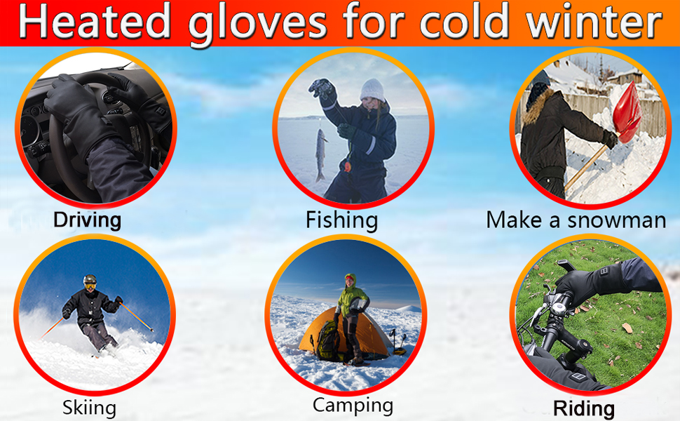 heated glovesfor Driving ,Riding,fishing ,sking,camping