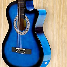 Blue Acoustic Guitar