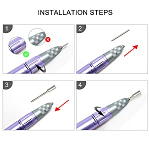 How to change the drill bit.