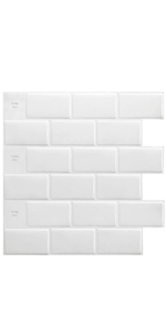 peel and stick tiles backsplash white