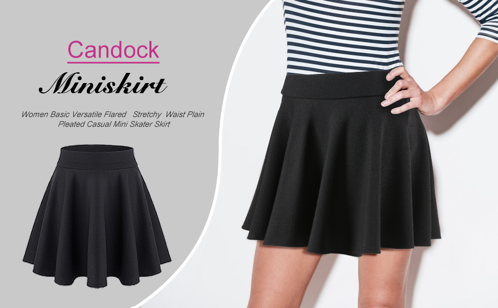 CANDOCKStretchy Waist MINI SKIRT