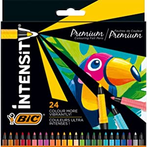 BIC Intensity Premium Felt Tip Markers for Adult Colouring and Journal Creative