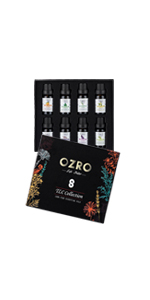 OZRO TLC 8 in 1 Essential Oil set Lavender, Tea tree, lemongrass, ylang ylang, peppermint orange
