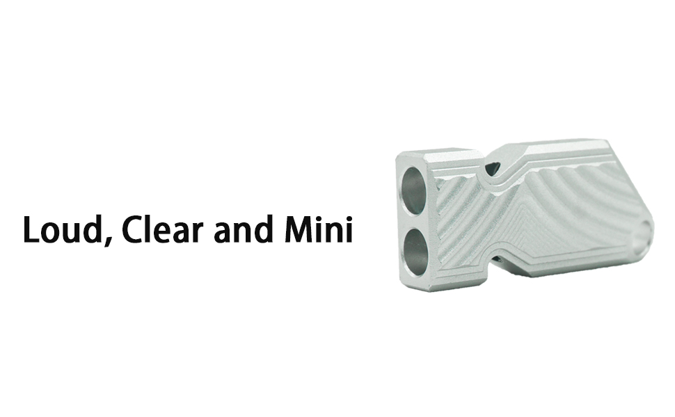 this whistle is loud, clear and mini.