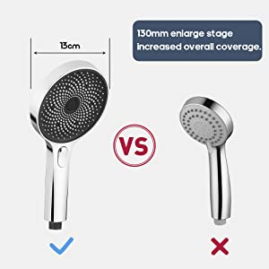 large shower head handheld