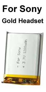 Sony gold wireles headset battery 603450 battery replacement