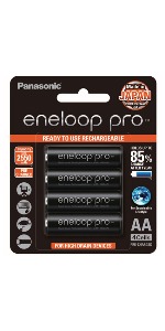 AA Eneloop Pro Rechargeable Batteries 