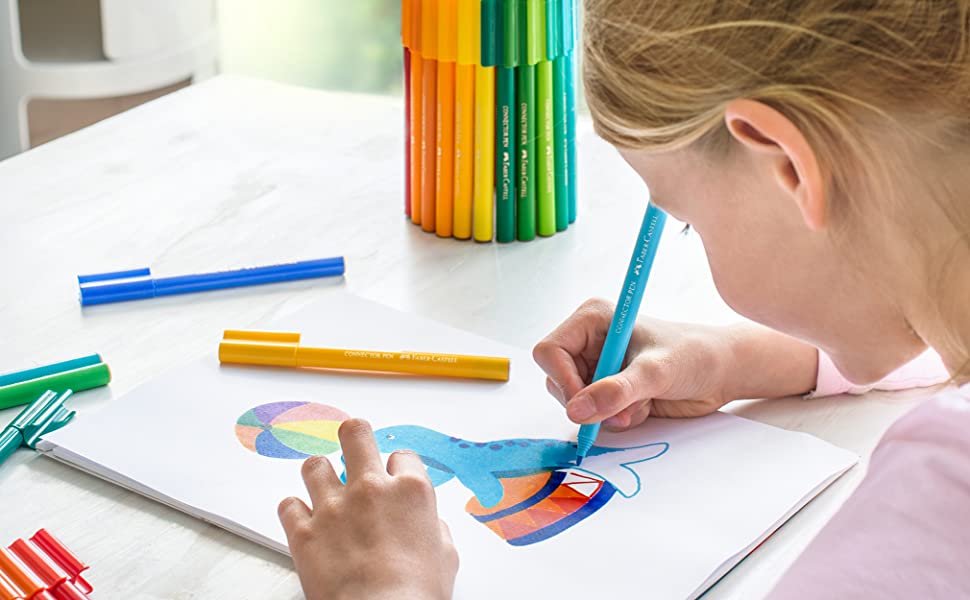 Connector Pen, Colour Marker, Drawing, Creativity, Inspiration, Imagination, Kids, Children, Fun