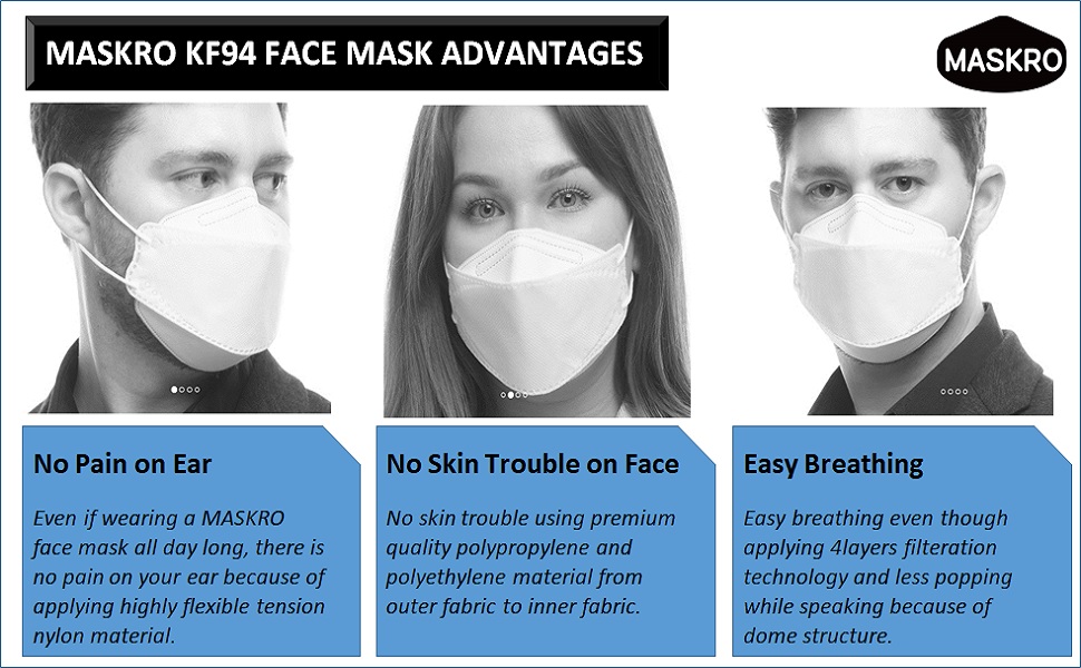 Maskro kf94 mask advantages