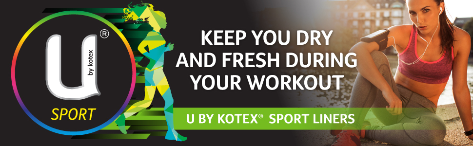 u by kotex, ubk liners, liners, liner, sports liners, sport liner, thin liners, fitness, sports