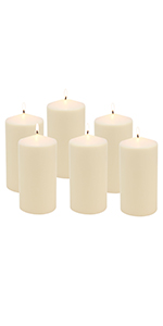 pillar, candle, ivory, white