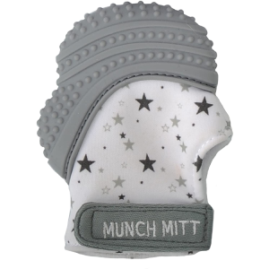 grey munch mitt with stars