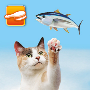 Cat with Fish Icon