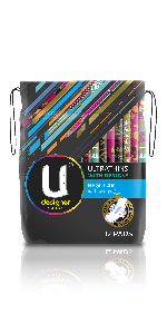 ubk, u by kotex, ubyk, ultra thins, pads, sanitary pads, period pads, printed pads, pads