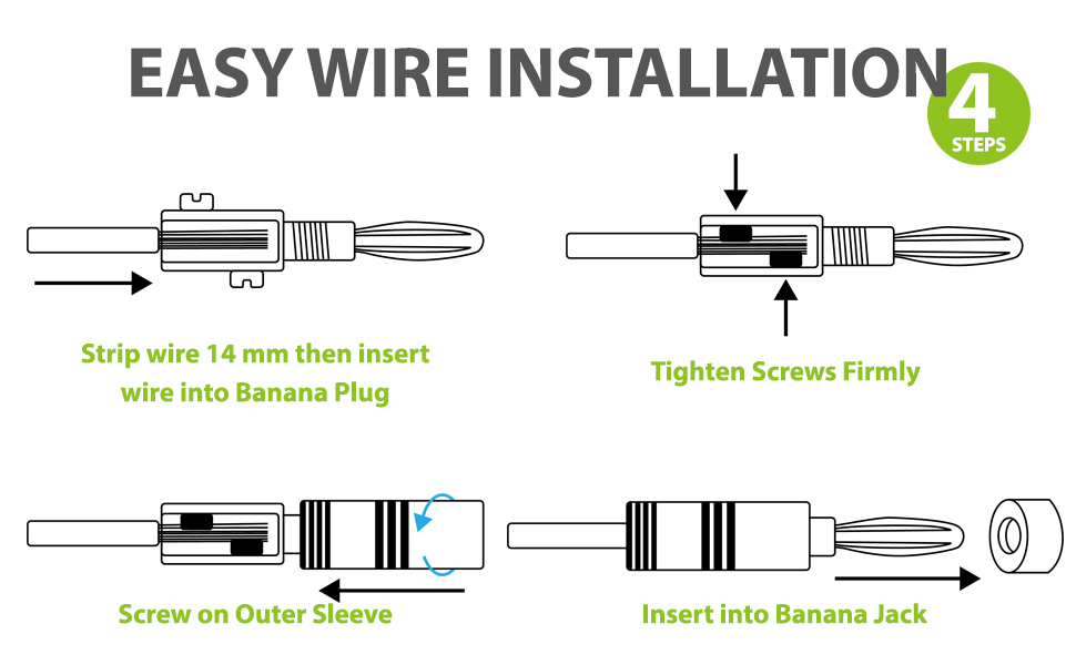 banana plug installation 