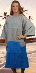 Cotton surf poncho change robe towel