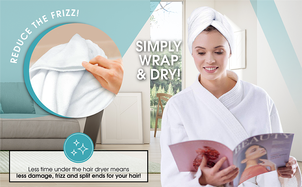 hair towel microfiber hair towel anti frizz quick drying long hair curly hair wrap turban