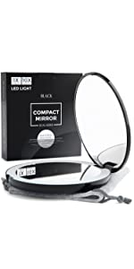led black compact mirror