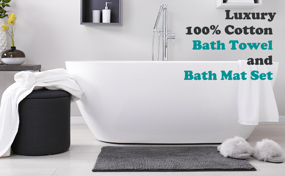 bath towel and bath mat