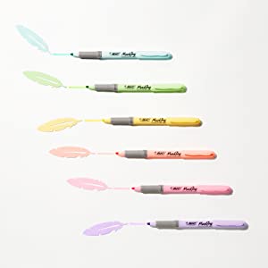 BIC Highlighter Pastel highlighters fashion stationery 
