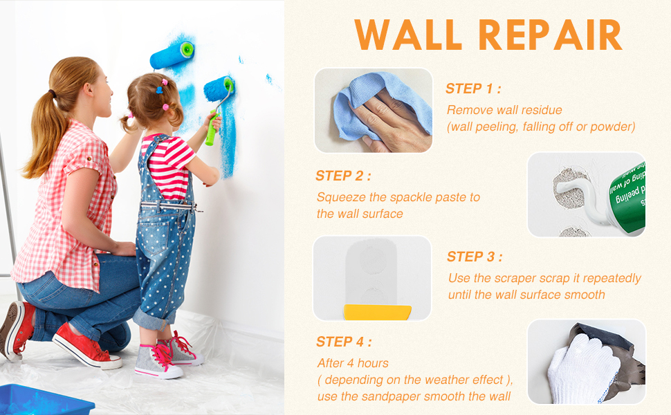 Spackle Repair - Easy & Quick Solution for Wall