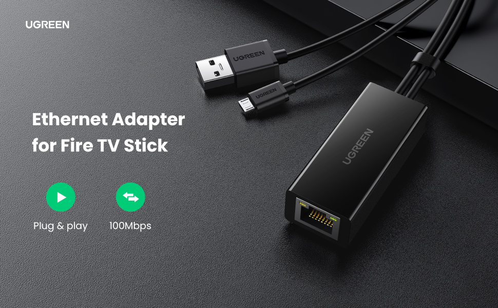 Ethernet Adapter for Fire TV Stick