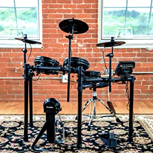 Alesis Drums Nitro Mesh Kit | Eight Piece All Mesh Electronic Drum Kit With Solid Aluminum Rack