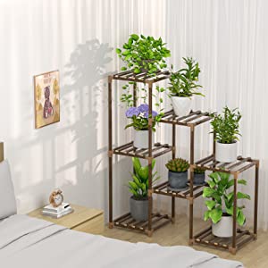 Wood Plant Stand 7 Tiered