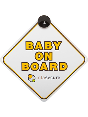 Infasecure infa secure baby on board sign