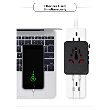 NEWAVE 2 Port USB 4A Smart Universal International Travel Adapter Wide Range of Compatibility