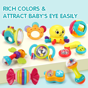 baby teether rattle toys