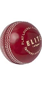 Cricnix Elite Cricket Leather Ball Red 142 grams 5 oz 4 piece