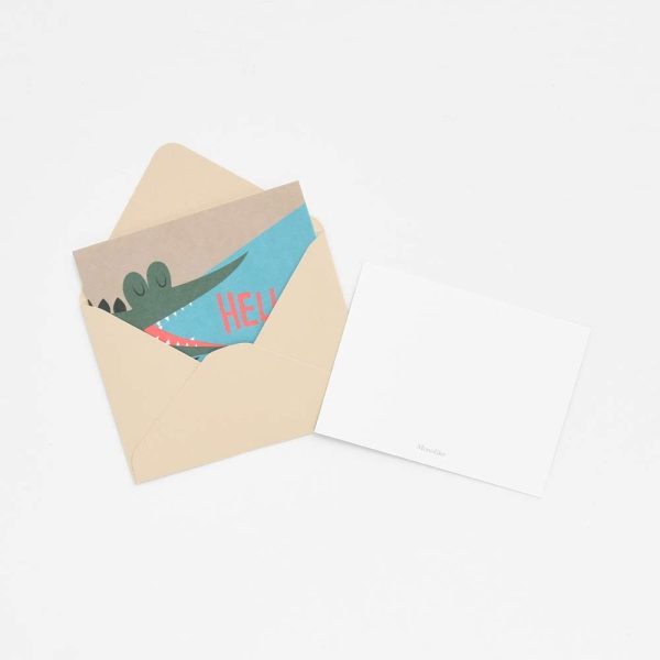 Message Befriend Card - Mix 40 Mini Postcards, 20 envelopes Package