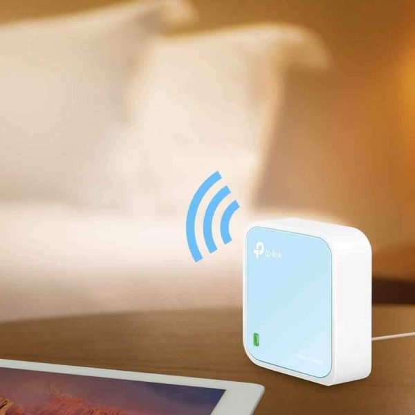 Portable Wireless N Router 300MBPS ETH(1) Micro USB(1) 3YR, Blue, White (TL-WR802N) - Image 4