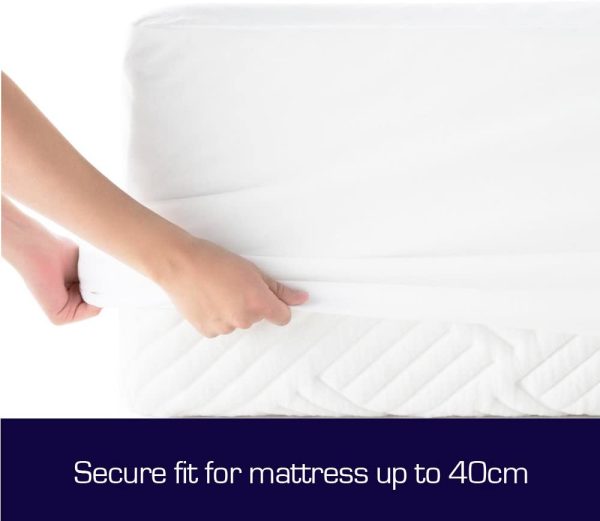 Luxor Cotton Terry Fully Fitted Waterproof Mattress Protector - 7 (Single.) - Image 3