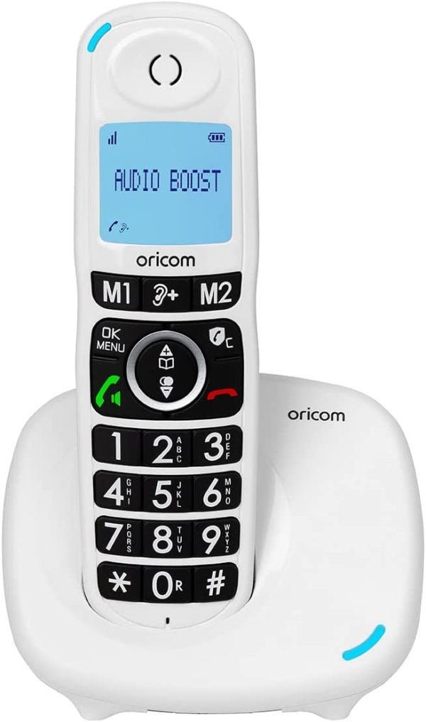 Oricom CARE620-1 Big Button Cordless Amplified Phone, Phone for Elderly with Visual & Hearing Impaired, Large Backlit Display, Hearing aid and T-Coil Compatible - Image 3