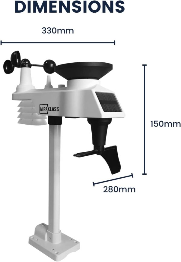 Miraklass WiFi Weather Station and Thermo-Hygro (TH) Sensor (WiFi Weather Station) - Image 9