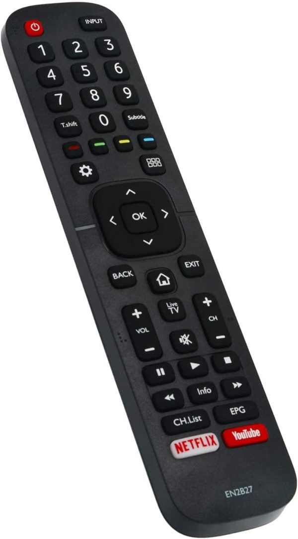 Remote Control Compatible for Hisense EN2B27 Smart LED TV 40K321UW, 50K321UW, 55K321UW, 58K321UW, 58K322UW, 65K321UW, 58K700UWD, 65K700UWD, 75K700UWD, 55K720UW, 65K720UW, 32K3110W, 40K3110PW, 50K3110PW, 55K3110PW, 65K3110PW, 40K3300UW, 50K3300UW, 55K3300UW, 65K3300UW, 50M7000UW, 55M7000UW, 65M7000UW, 70M7000UW, 75M7000UWD, 40K321UWT, 50K321UWT, 55K321UWT, 58K321UWT, 65K321UW, 58K322UW, 58K700UWD, 65K700UWD, 75K700UWD, 55K720UWG, 65K720UWG, 32K3110W, 40K3110PW, 50K3110PW, - Image 5