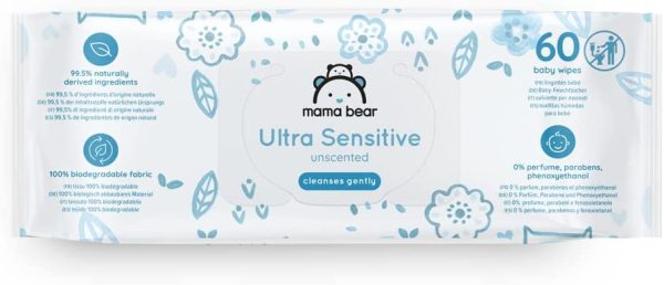 Mama Bear Ultra Sensitive Baby Wipes?C Pack of 18 (Total 1008 wipes) - Image 4