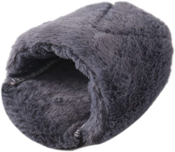 JDYC Sleeping Bed Hamster House Guinea Pig Nest Cute Comfortable Winter Animal Warm Mat Cotton Mat Pet Accessories(S,Grey), Gray (AMSU608LB6US) - Image 4