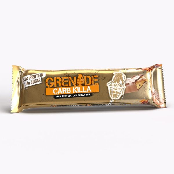 Grenade Carb Killa High Protein and Low Carb Bar, 12 x 60 g - Caramel Chaos - Image 4